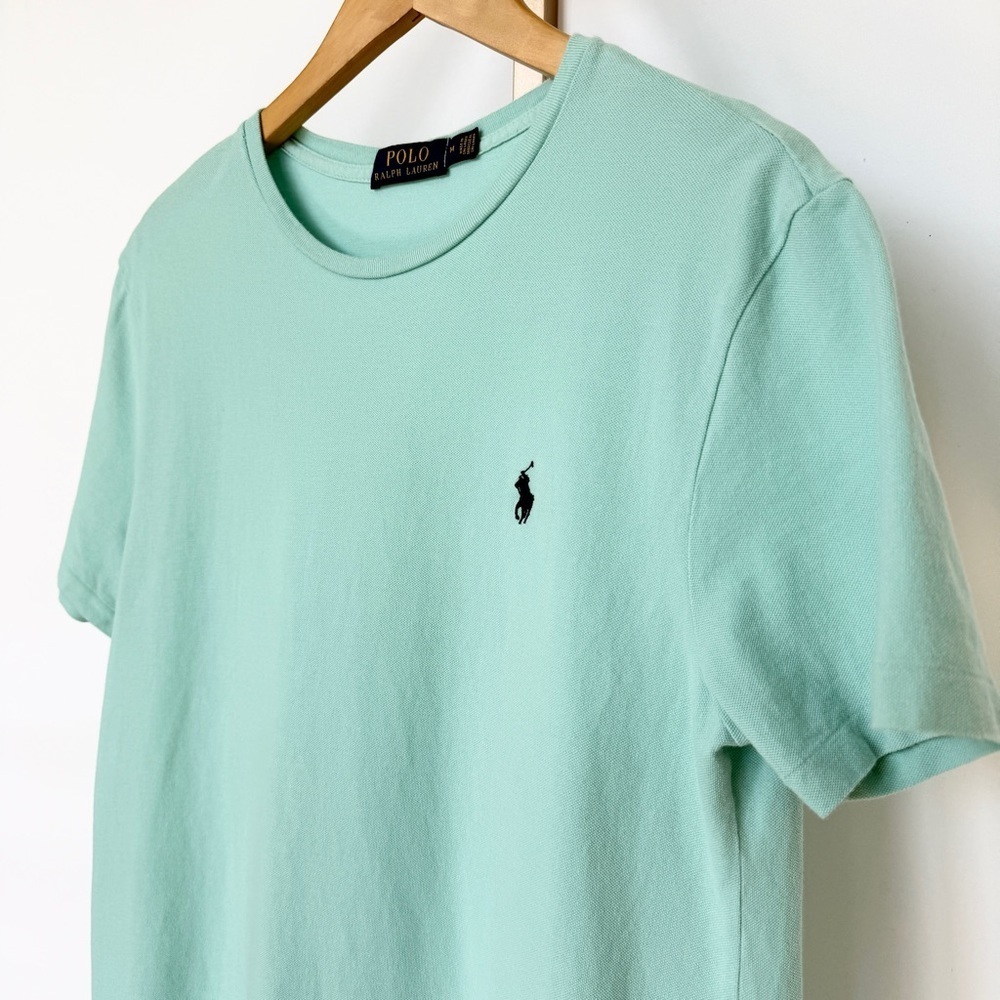 Polo Ralph Lauren Men's Classic Fit Light Teal Basic T-Shirt Size M Casual